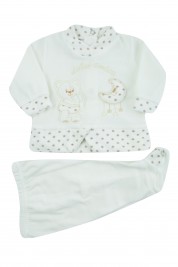 sweet friend chenille baby outfit. Colour creamy white, size 1-3 months