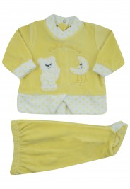 sweet friend chenille baby outfit. Colour yellow, size 3-6 months