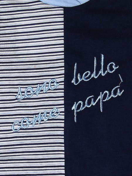 Baby footie cotton are as handsome as daddy. Colour blue, size 0-3 months 2