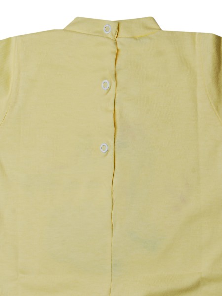 Baby footie 100% cotton teddy bear crawling on baby footie. Colour yellow, size 3-6 months 3