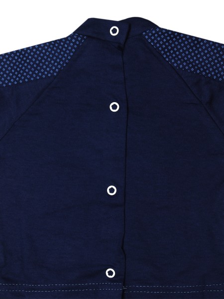 Baby outfit baseball, 100% cotton, with rhombuses. Colour blue, size 3-6 months 3