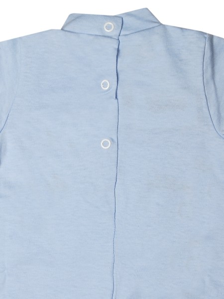 Baby footie thousand bubbles, 100% cotton. Colour light blue, size 0-1 month 3