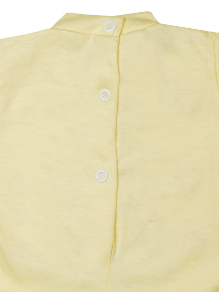 Baby footie mommy and puppy in cotton. Colour yellow, size 6-9 months 3