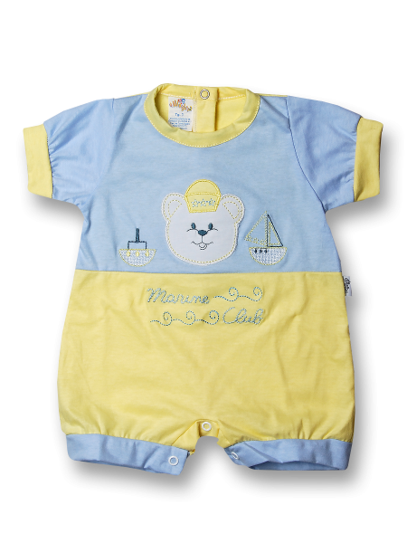 Romper marine club. Colour light blue, size 3-6 months Light blue Size 3-6 months