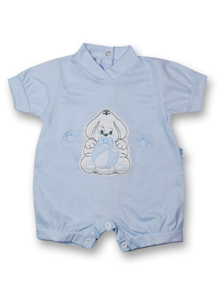 Doggy Romper and 100% cotton ball. Colour light blue, size 0-1 month Light blue Size 0-1 month