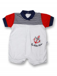 Romper top fashion center. Colour white, size 3-6 months