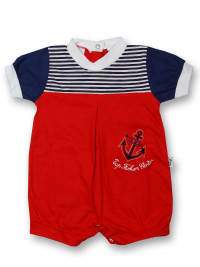 Romper top fashion center. Colour red, size 3-6 months