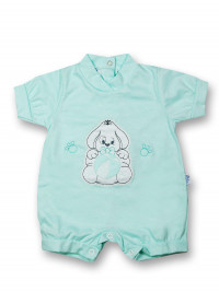 Doggy Romper and 100% cotton ball. Colour green, size 1-3 months