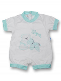 Romper hopla creamy white pony. Colour green, size first days
