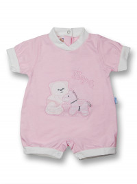 Romper hopla cotton pony. Colour pink, size 0-1 month