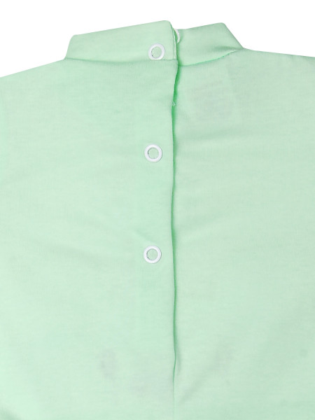 Baby footie Baby bear wow in cotton. Colour pistacchio green, size 3-6 months 3