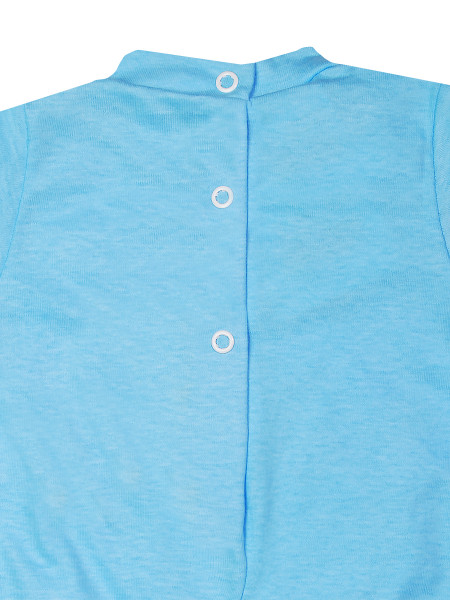Baby footie cotton pastry. Colour turquoise, size 3-6 months 3