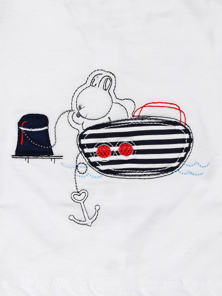 Baby outfit we dock half sleeves. Colour blue, size 1-3 months 2