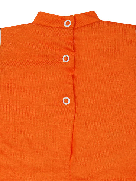 Baby footie rabbit jersey cotton jersey bears. Colour orange, size 1-3 months 3