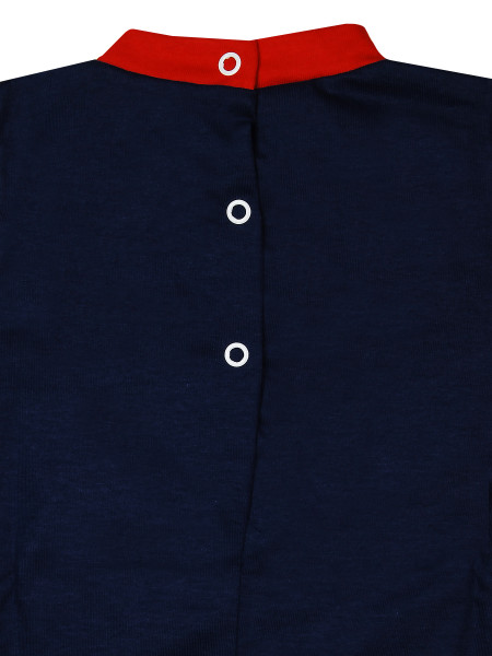 Romper newborn baby boat in a flower with stripes. Colour blue, size 3-6 months 3