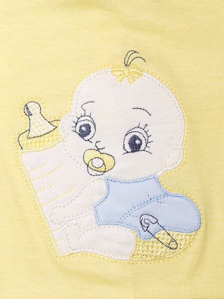 Baby Footie Baby: I'll get the baby bottle. Colour yellow, size 3-6 months 2