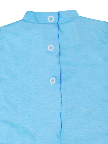 Baby footie rabbit jersey cotton jersey bears. Colour turquoise, size 3-6 months 3