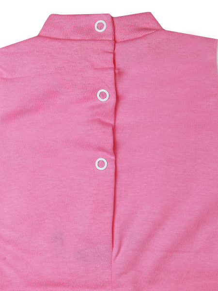 Baby footie Baby bear wow in cotton. Colour coral pink, size 3-6 months 3