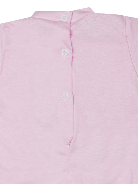 Baby footie cotton pastry. Colour pink, size 0-3 months 3