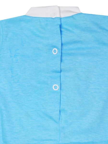 Baby footie windows of love!!!! cotton jersey. Colour turquoise, size 3-6 months 3