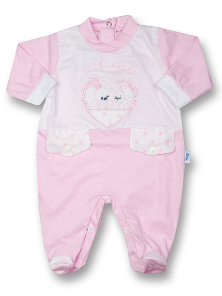 Baby footie cotton jersey little secrets. Colour pink, size 3-6 months Pink Size 3-6 months