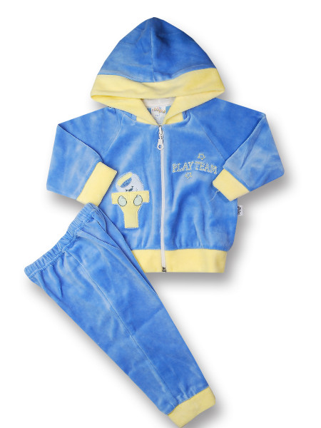 Baby outfit baby outfit 2 pcs play team. Colour light blue, size 9-12 months Light blue Size 9-12 months