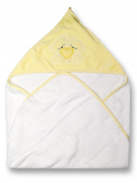bathrobe triangle sweet hug. Colour yellow, one size