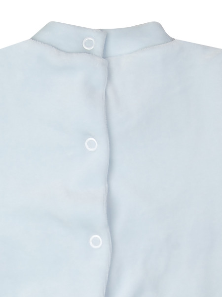 baby footie dummy and chenille rattle. Colour light blue, size 3-6 months 3