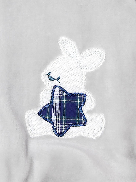 star bunny rabbit hooded suit. Colour grey, size 6-9 months 2