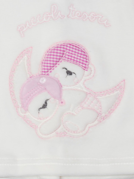 baby footie outfit chenille little treasures. Colour pink, size 0-1 month 2