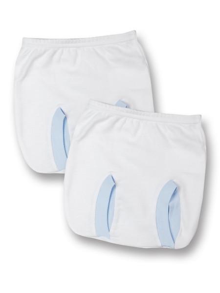 2 pcs set anatomical cotton panties. Colour light blue, size 0-1 month Light blue Size 0-1 month