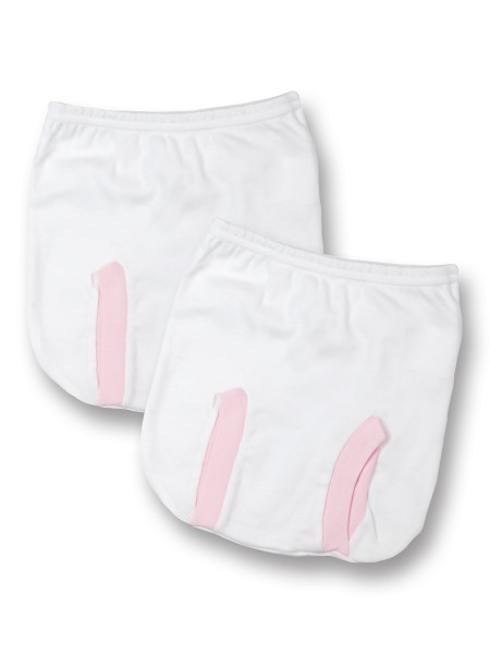 2 pcs set anatomical cotton panties. Colour pink, size 3-6 months Pink Size 3-6 months