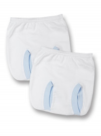 2 pcs set anatomical cotton panties. Colour light blue, size 1-3 months