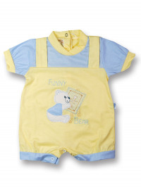 romper baby bear cotton painter. Colour light blue, size 3-6 months