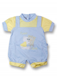 romper baby bear cotton painter. Colour light blue, size 1-3 months