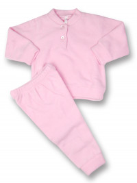 outfit 2 pieces chenille bedside table. Colour pink, size 6-9 months