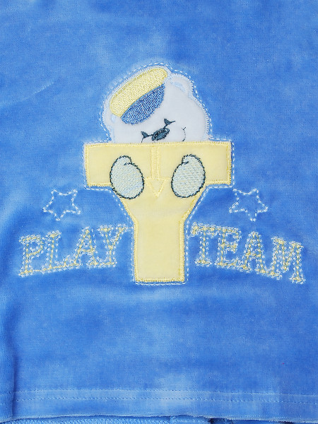 baby outfit baby outfit play team. Colour light blue, size 9-12 months 2