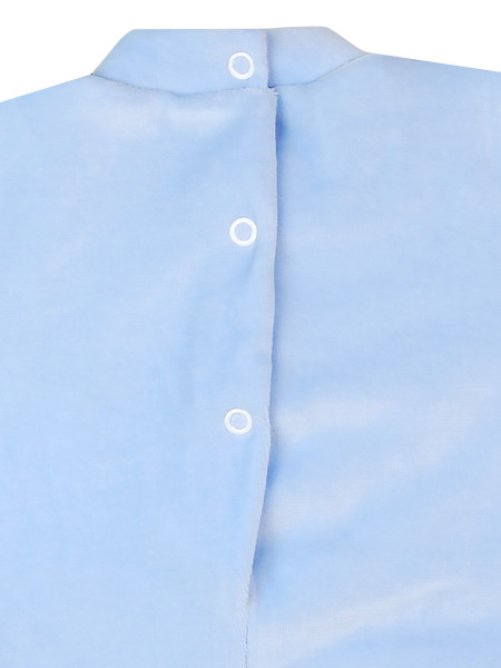 baby footie teddy bears in chenille hand. Colour light blue, size 3-6 months 3