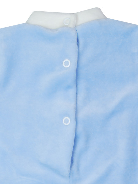 baby footie bear and chenille bunny rabbit. Colour light blue, size 0-3 months 3