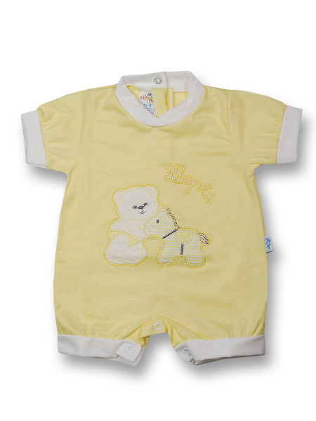 Romper hopla cotton pony. Colour yellow, size 1-3 months Yellow Size 1-3 months