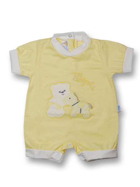 Romper hopla cotton pony. Colour yellow, size first days Yellow Size first days