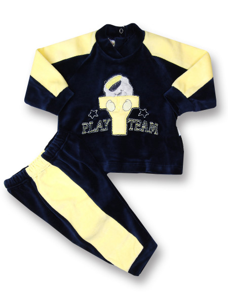 baby outfit baby outfit play team. Colour blue, size 6-9 months Blue Size 6-9 months