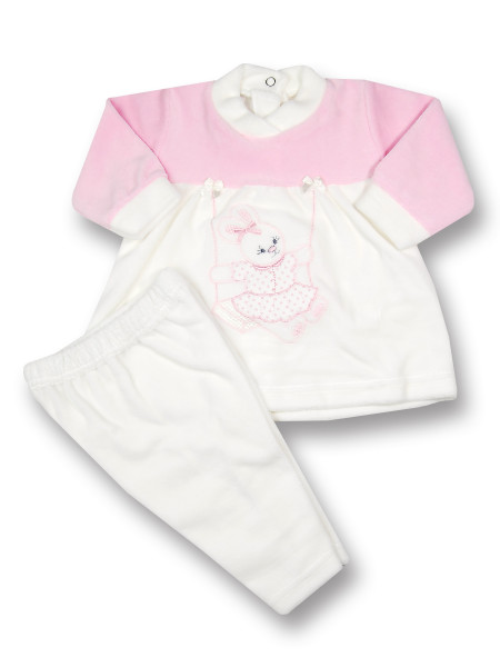 baby outfit chenille dress bunny swing bunny. Colour creamy white, size 3-6 months Creamy white Size 3-6 months