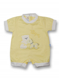 Romper hopla cotton pony. Colour yellow, size 0-1 month