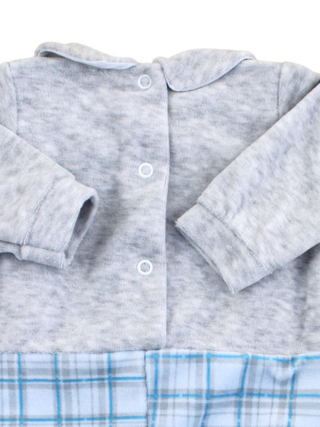 Baby footie baby chenille. Baby footie I'm cool I know. Colour grey, size 0-3 months 3