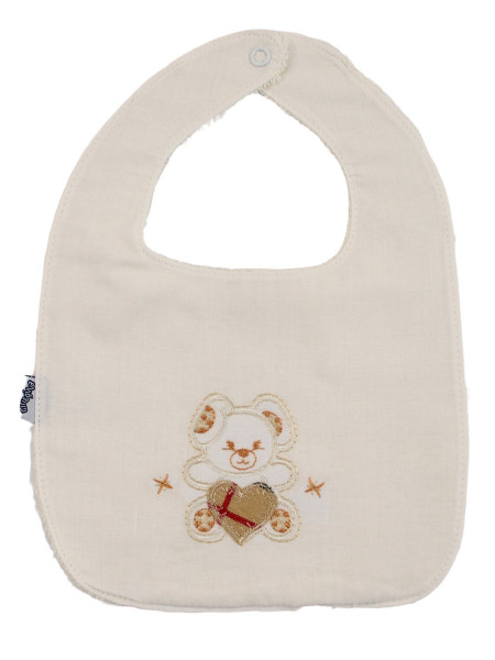 newborn cotton baby bib bunny heart bunny. Colour white, one size White One size