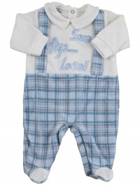 Baby footie baby chenille. Baby footie I'm cool I know. Colour creamy white, size 0-3 months