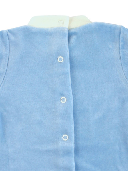 Baby outfit Baby in chenille. Baby outfit Bear with stars. Colour light blue, size 6-9 months 4