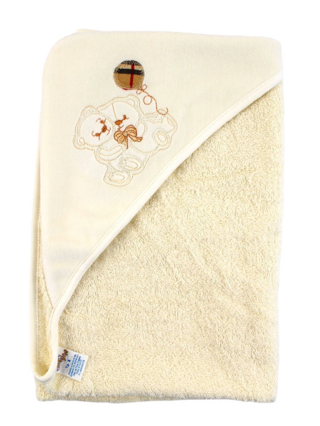 newborn baby triangle soft hug bathrobe. Colour creamy white, one size 3