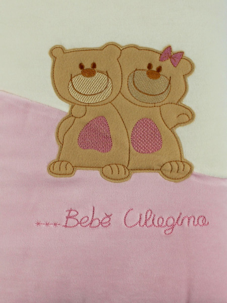 baby cover for chenille cradle, little friends. Colour pink, one size 2